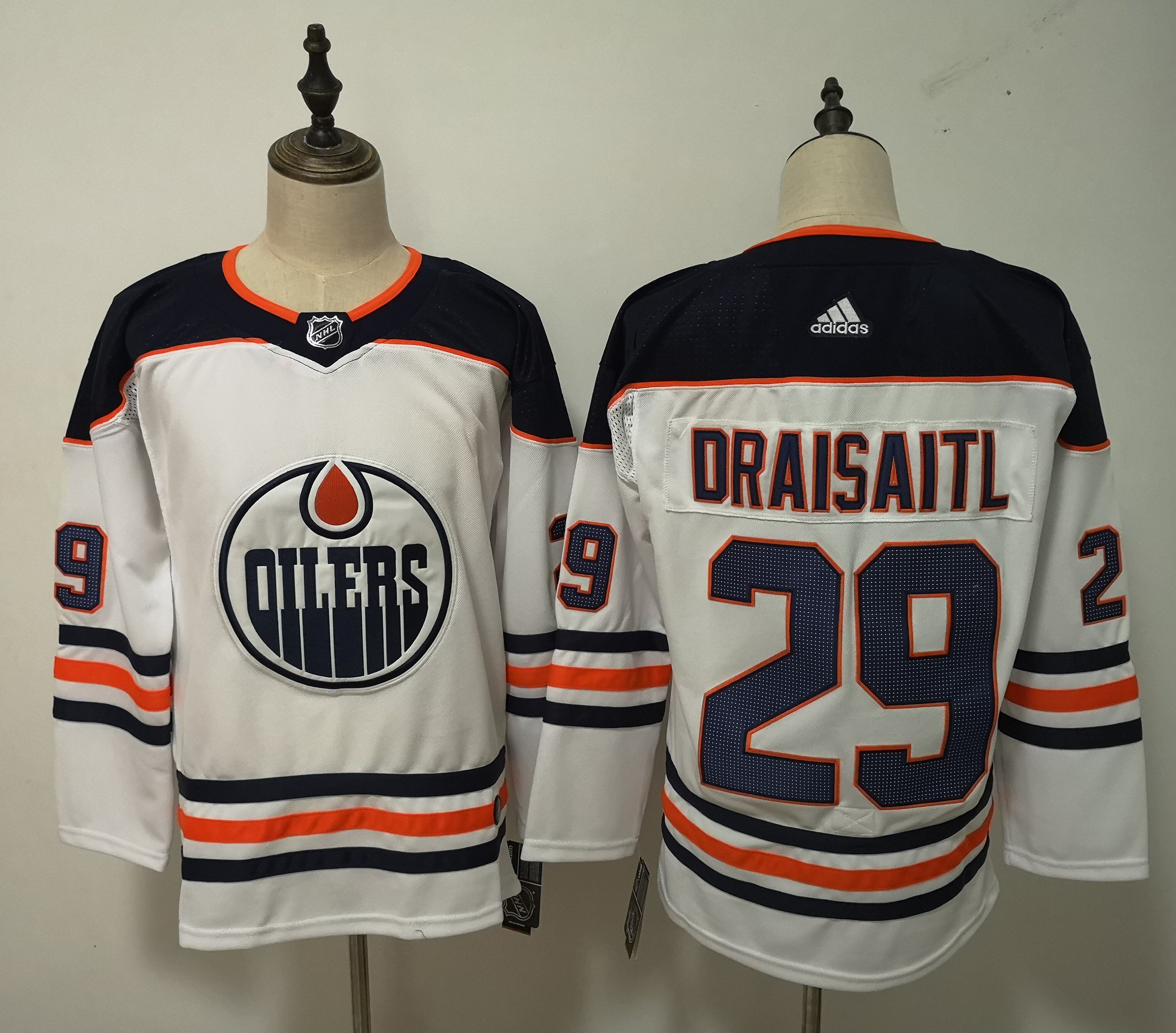 Men Edmonton Oilers #29 Draisaitl White Adidas Alternate Authentic Stitched NHL Jersey->winnipeg jets->NHL Jersey